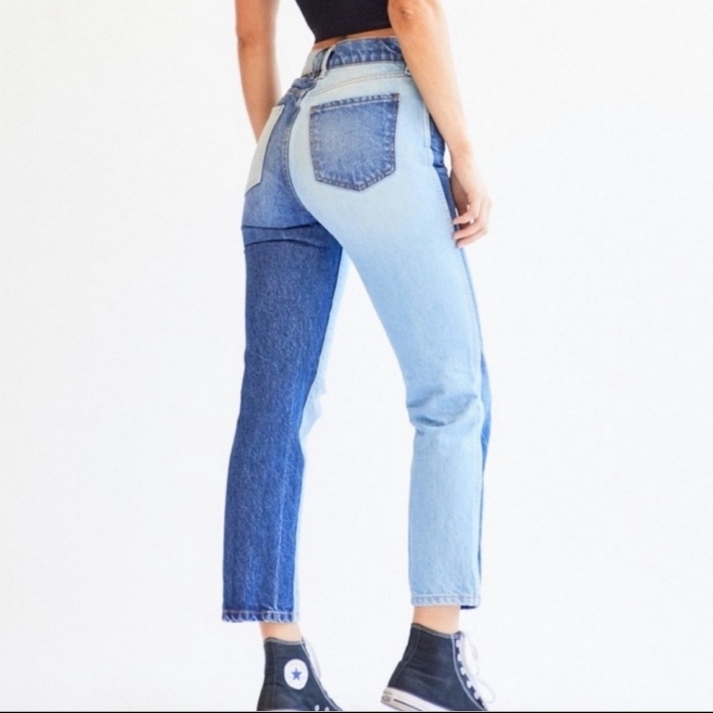 NWT Revice Dream Fit 31 Two Tone Yin Yang Gemini Twins Split Leg Different Leg - Picture 2 of 13